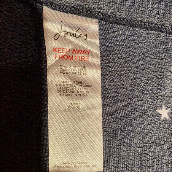 Joules navy tunic with stars - Picture 4 of 5